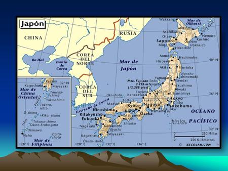 1.- Describe de manera general las características geográficas de Japón