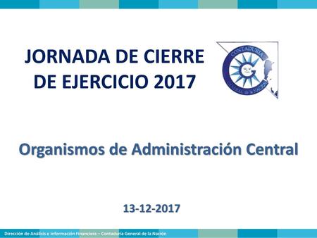JORNADA DE CIERRE DE EJERCICIO 2017