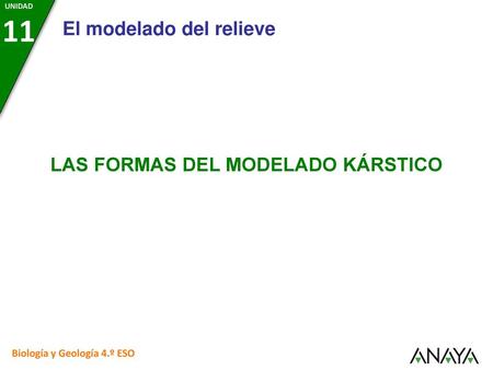 LAS FORMAS DEL MODELADO KÁRSTICO