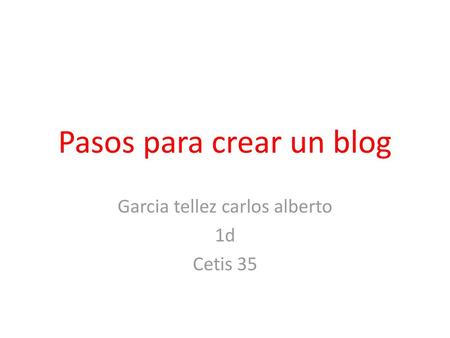 Pasos para crear un blog