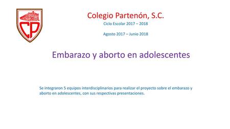 Embarazo y aborto en adolescentes