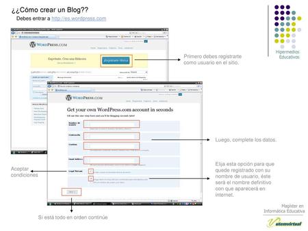 ¿¿Cómo crear un Blog?? Debes entrar a