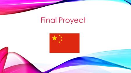 Final Proyect. The Chinese reject gifts several times - usually three, though they may be more - before accepting them. If you are in that situation you.