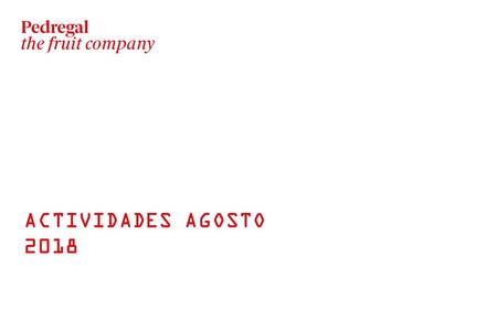 ACTIVIDADES AGOSTO Sede Trujillo.