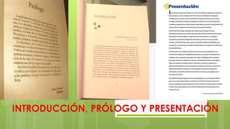 INTRODUCCIÓN, PRÓLOGO Y PRESENTACIÓN