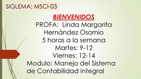 PROFA: Linda Margarita Hernández Osornio