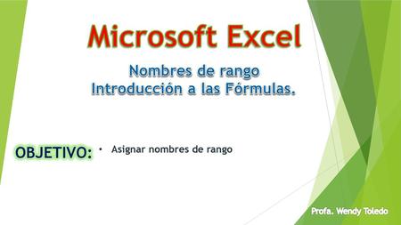 Introducción a las Fórmulas.