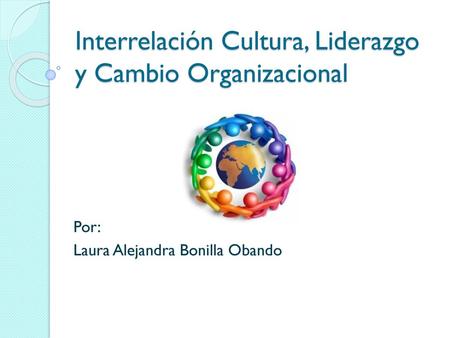 Interrelación Cultura, Liderazgo y Cambio Organizacional