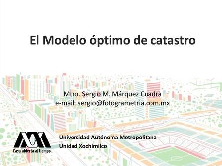 El Modelo óptimo de catastro