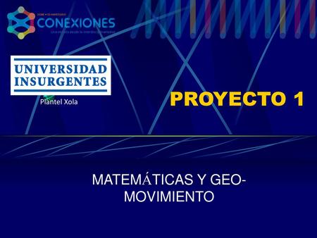 MATEMÁTICAS Y GEO-MOVIMIENTO