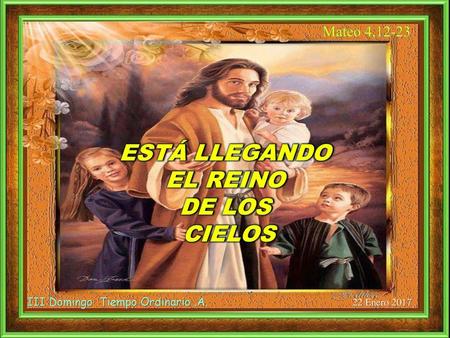 III Domingo Tiempo Ordinario .A.