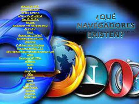 ¿Qué navegadores existen?