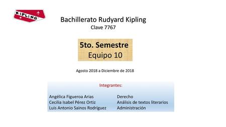 Bachillerato Rudyard Kipling