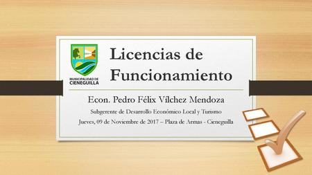 Licencias de Funcionamiento