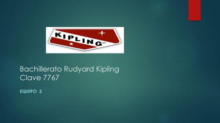 Bachillerato Rudyard Kipling Clave 7767