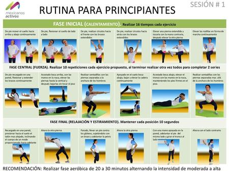 RUTINA PARA PRINCIPIANTES