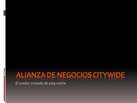 ALIANZA DE NEGOCIOS CITYWIDE
