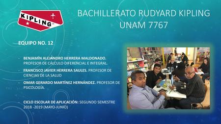 BACHILLERATO RUDYARD KIPLING unam 7767