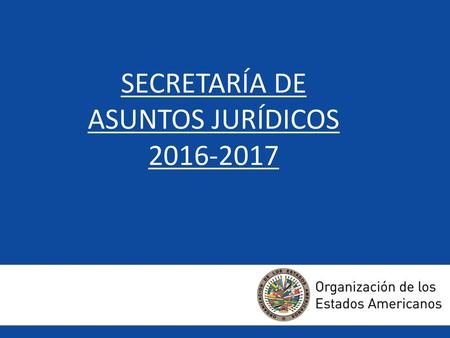 SECRETARÍA DE ASUNTOS JURÍDICOS