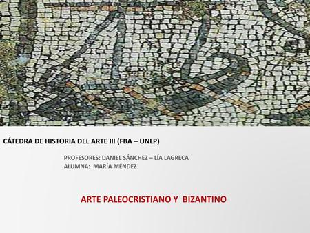 CÁTEDRA DE HISTORIA DEL ARTE III (FBA – UNLP)