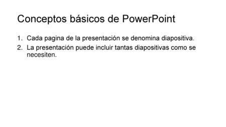 Conceptos básicos de PowerPoint