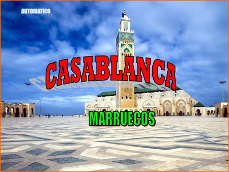 AUTOMATICO CASABLANCA MARRUECOS.