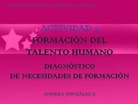 De necesidades de formación