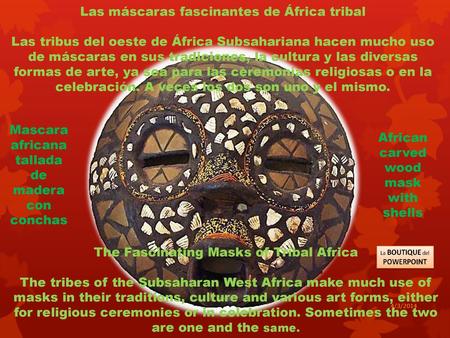 Las máscaras fascinantes de África tribal