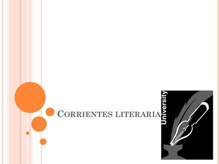 Corrientes literarias