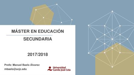 MÁSTER EN EDUCACIÓN SECUNDARIA 2017/2018