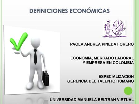 DEFINICIONES ECONÓMICAS