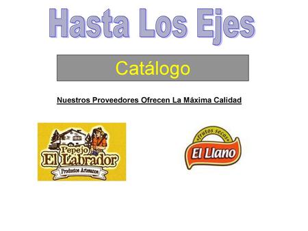 Nuestros Proveedores Ofrecen La Máxima Calidad