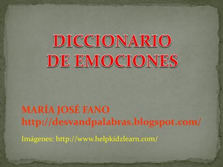 DICCIONARIO DE EMOCIONES