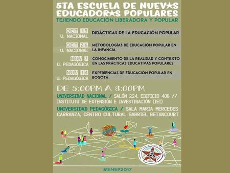 ¿Qué es la ENEP? La Escuela de Nuev★s Educador★s Populares es un espacio anual y público que tiene como objetivo aportar en la formación de las y.