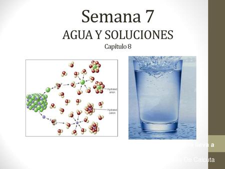 Semana 7 AGUA Y SOLUCIONES Capítulo 8
