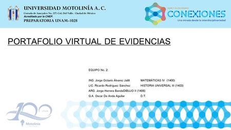 PORTAFOLIO VIRTUAL DE EVIDENCIAS