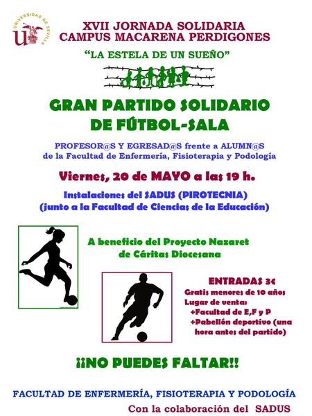 GRAN PARTIDO SOLIDARIO DE FÚTBOL-SALA