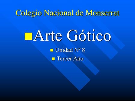 Colegio Nacional de Monserrat