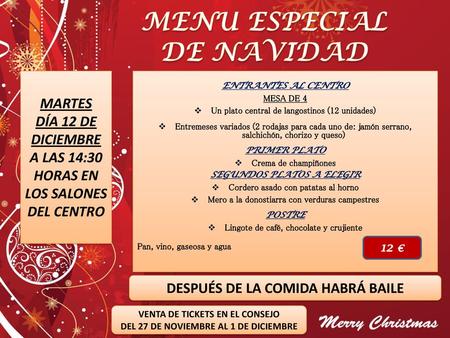MENU ESPECIAL DE NAVIDAD