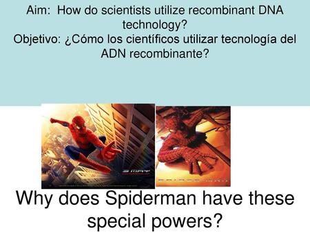 Why does Spiderman have these special powers?