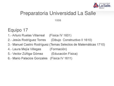 Preparatoria Universidad La Salle