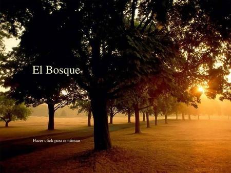 El Bosque Hacer click para continuar.