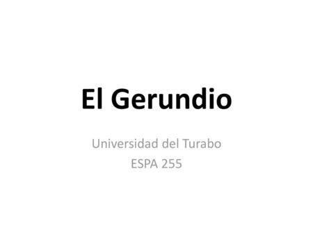 Universidad del Turabo ESPA 255