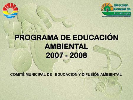 PROGRAMA DE EDUCACIÓN AMBIENTAL