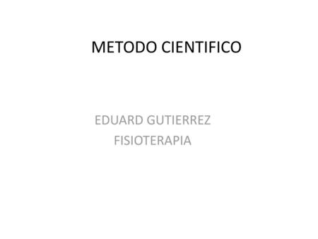 EDUARD GUTIERREZ FISIOTERAPIA