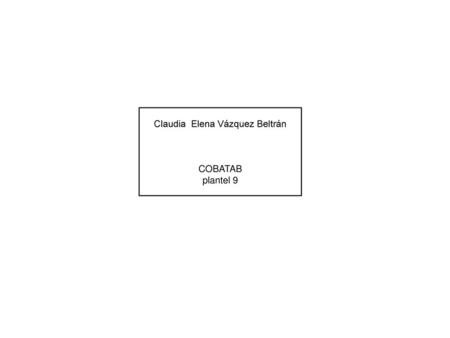 Claudia Elena Vázquez Beltrán