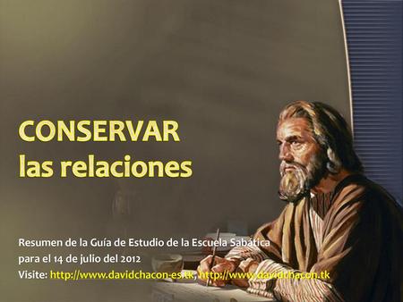 CONSERVAR las relaciones