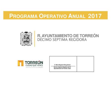 PROGRAMA OPERATIVO ANUAL 2017