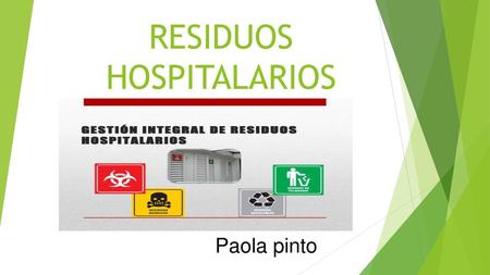 RESIDUOS HOSPITALARIOS