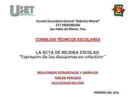 CONSEJOS TÉCNICOS ESCOLARES RESULTADOS ESTADÍSTICOS Y GRÁFICOS
